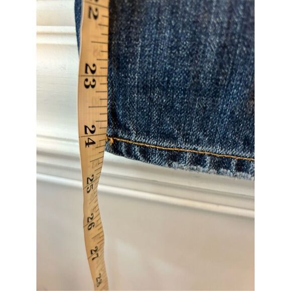 American Eagle Boy Fit Cropped Jeans sz 8 mid-rise minimalist - Picture 5 of 7